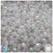 BeadTin Clear Transparent AB 6mm Faceted Round Plastic Craft Beads (500pcs)